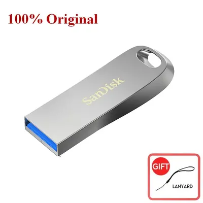 Sandisk USB 3.1 Metall 256 GB Flash Pen Drive Max. 150 MB/s CZ74 128 GB 64 GB 32 GB 512 GB Unterstützt offizielle Überprüfung des Computerschülers Image