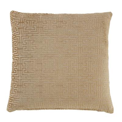 Atlas Cut Velvet Pillow Cover - Champagne 12" x 20" - Ballard Designs