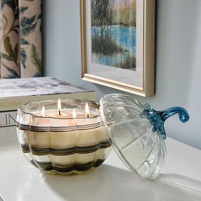Glass Pumpkin Candle - Ballard Designs