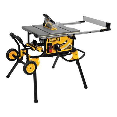 DeWalt Jobsite 10" Heavy-Duty Table Saw with Rolling Stand DWE7491RS