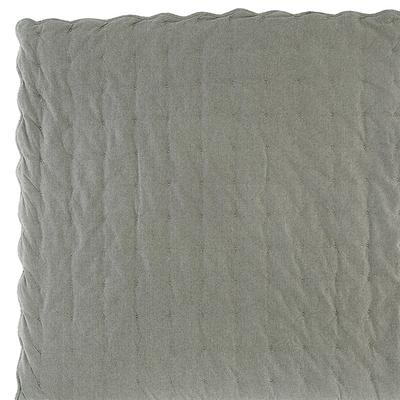 Lola Scalloped Quilt - Sage, Twin - Ballard Designs