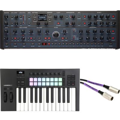 Oberheim TEO-5 Polyphonic Desktop Synthesizer Module with Keyboard Controller