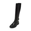 Stiefel MARC O'POLO "aus edlem Schafleder", Damen, Gr. 41, schwarz, Obermaterial: 100% Leder (Schaf), Schuhe