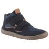 Barfußschuh FRODDO "BAREFOOT TEX AUTUMN", Kinder, Gr. 28, blau (dunkelblau), Veloursleder, Textil, colorblocking, modisch, Schuhe, Klettschuh, Winterstiefel mit TEX-Membrane