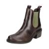 Stiefelette FLY LONDON "Fly London Stiefelette Leder/Textil", Damen, Gr. 36, braun (dunkelbraun), Leder, Textil, casual, Schuhe