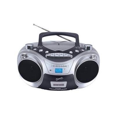 Supersonic SC-709 Portable MP3/CD Player with Cassette Recorder, AM/FM Radio & USB Input