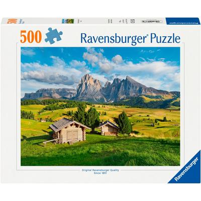 Puzzle RAVENSBURGER "Dolomitenidylle Seiser Alm", bunt, Puzzles, KinderB:49cm H:36cm, Pappe, Motiv, Made in Germany, B:49cm H:36cm Image