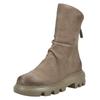 Stiefelette PAUL GREEN "Paul Green Stiefelette Nubukleder", Damen, Gr. 40, grau (taupe), Nubukleder, casual, Schuhe