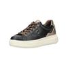 Plateausneaker NERO GIARDINI "Nero Giardini Sneaker Leder/Synthetik", Damen, Gr. 38, gold (schwarz, gold), Leder, Synthetik, casual, Schuhe