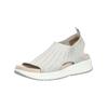 Schaftsandalette CAPRICE "Caprice Sandalen Textil", Damen, Gr. 39, grau (hellgrau), Textil, casual, Schuhe