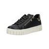 Plateausneaker MARCO TOZZI "Marco Tozzi Sneaker Lederimitat", Damen, Gr. 40, schwarz, Lederimitat, casual, Schuhe