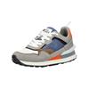 Sneaker BULLBOXER "Bullboxer Sneaker Leder", Herren, Gr. 41, blau (grau, blau), Leder, casual, Schuhe