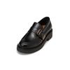 Loafer MARC O'POLO "mit Riemen und Schnalle", Damen, Gr. 38, schwarz, Obermaterial: 100% Leder (Rind), Schuhe