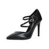 High-Heel-Pumps NERO GIARDINI "Nero Giardini Pumps Leder", Damen, Gr. 39, schwarz, Leder, elegant, Schuhe