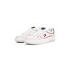 Sneaker TOMMY JEANS "TJM CUPSOLE ELEVATED LEATHER", Herren, Gr. 43, weiß, blau rot, Nappaleder, Veloursleder, kontrastfarbene Details, sportlich, Schuhe, Freizeitschuh, Halbschuh, Schnürschuh, bunte Paspel in Tommy Farben