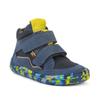 Barfußschuh FRODDO "BAREFOOT TEX FUN AUTUMN", Kinder, Gr. 27, bunt (blau, bunt), Veloursleder, Textil, sportlich, Schuhe, Boots, Sneaker, Trekkingschuh mit TEX-Membrane