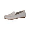 Mokassin CAPRICE "Caprice Mokassin Leder", Damen, Gr. 36, weiß, Leder, casual, Schuhe