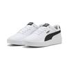 Sneaker PUMA "COURT CLASSIC CLEAN JR", Gr. 38,5, schwarz-weiß (puma weiß, puma schwarz), Synthetik, sportlich, Schuhe