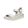 Riemchensandale TAMARIS "Tamaris Sandalen Leder", Damen, Gr. 39, weiß, Leder, casual, Schuhe