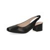 Pumps CAPRICE "Caprice Pumps Nappaleder", Damen, Gr. 36, schwarz, Nappaleder, elegant, Schuhe