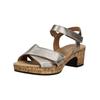 Riemchensandale GABOR COMFORT "Gabor Comfort Sandalen Leder", Damen, Gr. 40, puder, Leder, casual, Schuhe