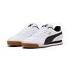 Sneaker PUMA "ROMA ANNIVERSARIO", Gr. 38,5, schwarz-weiß (puma weiß, puma schwarz, gum), Leder, mehrfarbig, sportlich, Schuhe