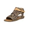 Schaftsandalette BLOWFISH "Blowfish Sandalen Lederimitat", Damen, Gr. 37, braun (leopard), Lederimitat, casual, Schuhe