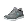 Sneaker SKECHERS "Skechers Sneaker Textil", Damen, Gr. 42, grau, Textil, casual, Schuhe