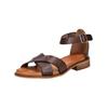 Riemchensandale PAVEMENT "Pavement Sandalen Leder", Damen, Gr. 40, braun, Leder, casual, Schuhe