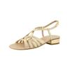 Riemchensandale PAUL GREEN "Paul Green Sandalen Lederimitat", Damen, Gr. 38,5, grau (platin), Lederimitat, casual, Schuhe