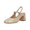 Slingpumps REGARDE LE CIEL "Regarde Le Ciel Pumps Leder", Damen, Gr. 39, crema lack, Leder, casual, Schuhe