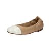 Ballerina HÖGL "Högl Ballerinas Leder", Damen, Gr. 39, braun (hellbraun), Leder, casual, Schuhe