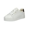 Sneaker GANT "Gant Sneaker Leder", Damen, Gr. 41, weiß (weiß, gold), Leder, casual, Schuhe