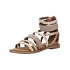 Schaftsandalette LAZAMANI "Lazamani Sandalen Leder", Damen, Gr. 41, rosa (rose), Leder, casual, Schuhe