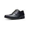 Schnürschuh CLARKS "Clarks Businessschuhe Leder", Herren, Gr. 44,5, schwarz, Leder, elegant, Schuhe