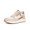 Sneaker ARA "Ara Sneaker Leder", Damen, Gr. 38, beige, Leder, casual, Schuhe