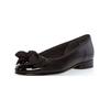 Ballerina GABOR "Gabor Ballerinas Leder/Textil", Damen, Gr. 41, schwarz, Leder, Textil, casual, Schuhe