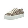 Plateausneaker SUPERGA "Superga Sneaker Baumwolle", Gr. 39, braun (leopard), Textil, casual, Schuhe