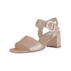 Riemchensandale GABOR "Gabor Sandalen Leder", Damen, Gr. 38, gold, Leder, casual, Schuhe