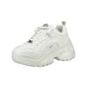 Sneaker BUFFALO "Buffalo Sneaker Lederimitat", Damen, Gr. 39, weiß, Lederimitat, casual, Schuhe