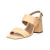 High-Heel-Sandalette HÖGL "Högl Sandalen Leder", Damen, Gr. 40, gelb (sun), Leder, casual, Schuhe