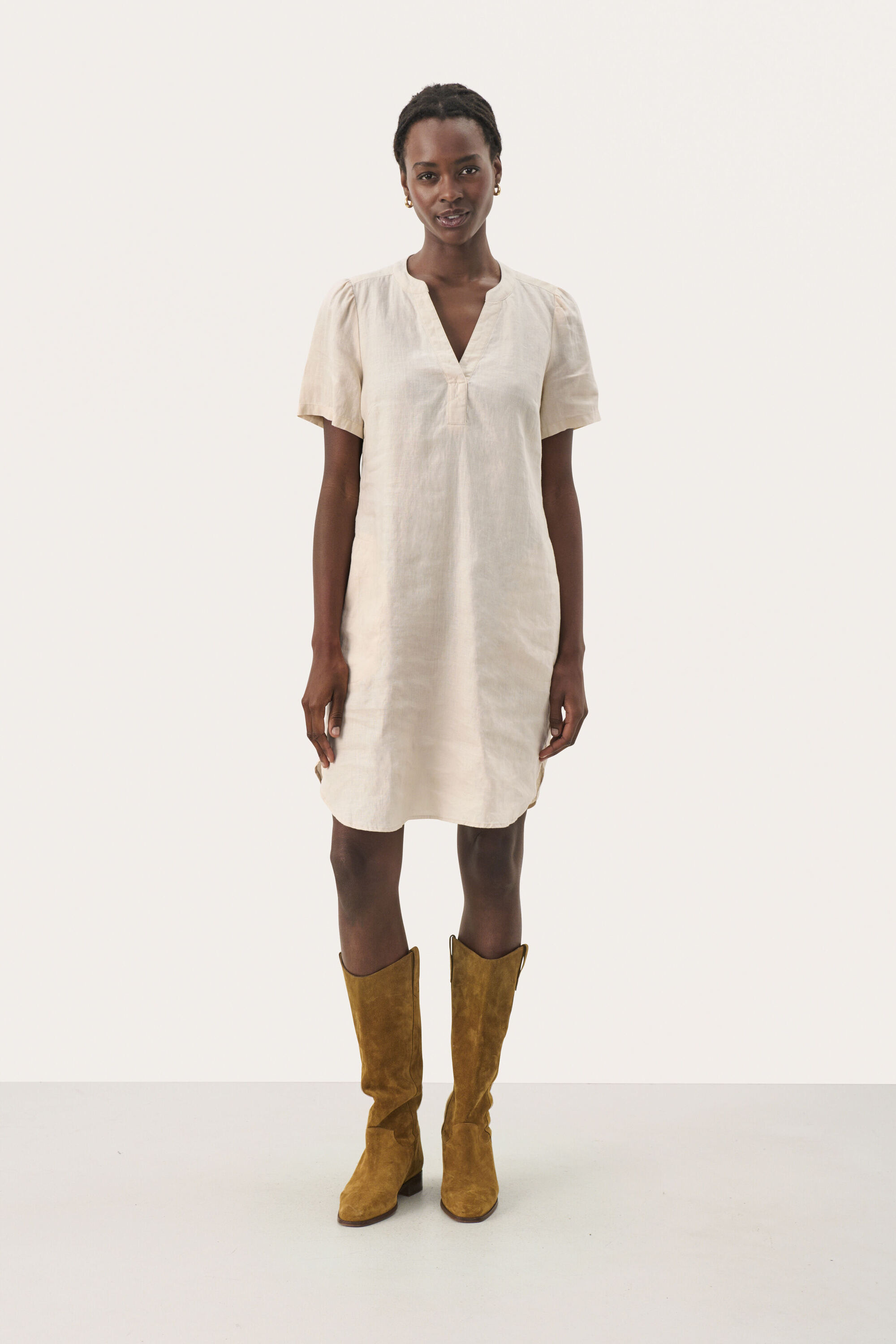 Kleid Gerade Passform offwhite Image