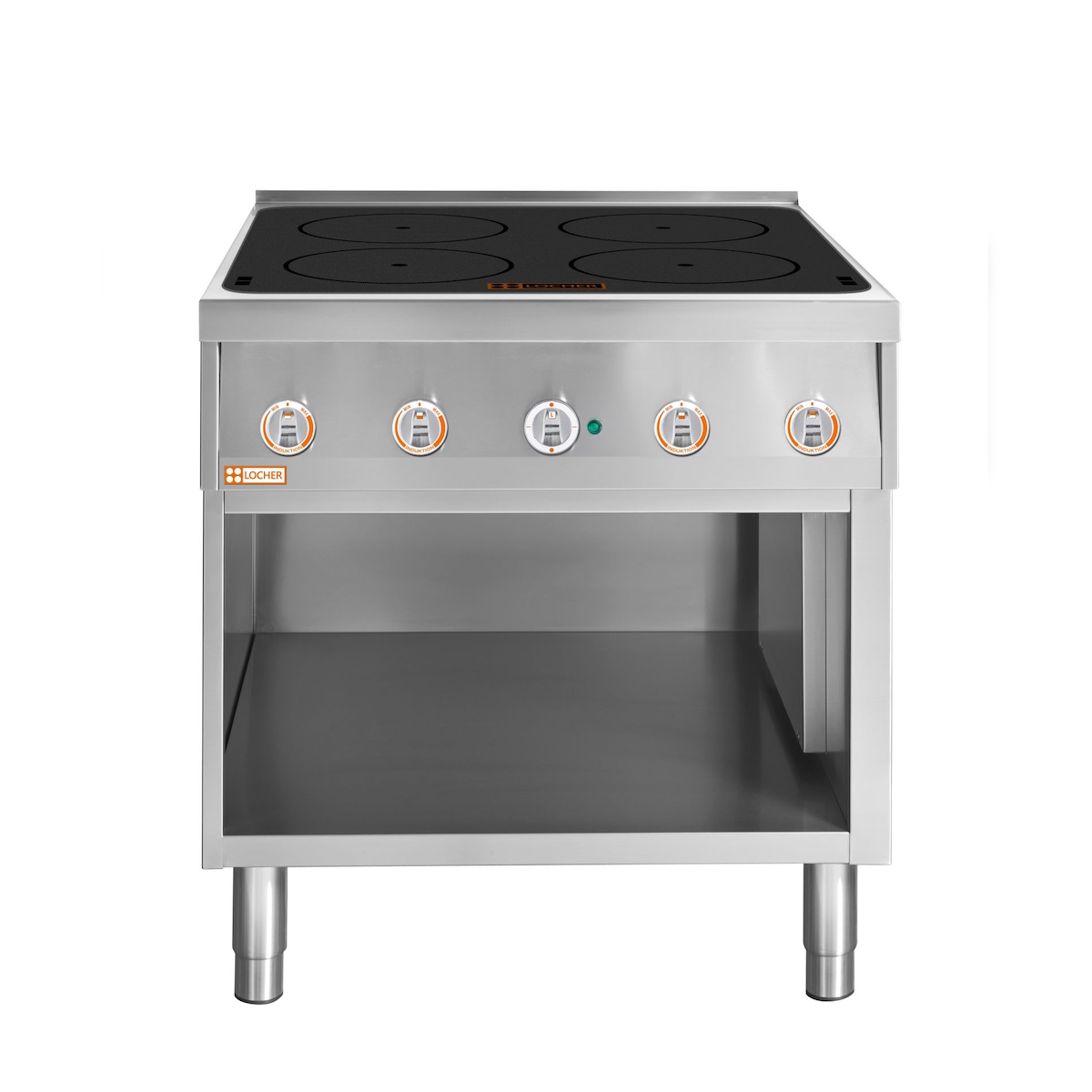 LOCHER Induktionsherd, 4 Kochstellen je 5 kW, 400 V Image