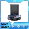 Robot aspirapolvere ILIFE T10s, aspirapolvere e scopa 2 in 1, stazione autosvuotante, aspirazione 3000 Pa, navigazione LDS, autonomia 150 minuti
