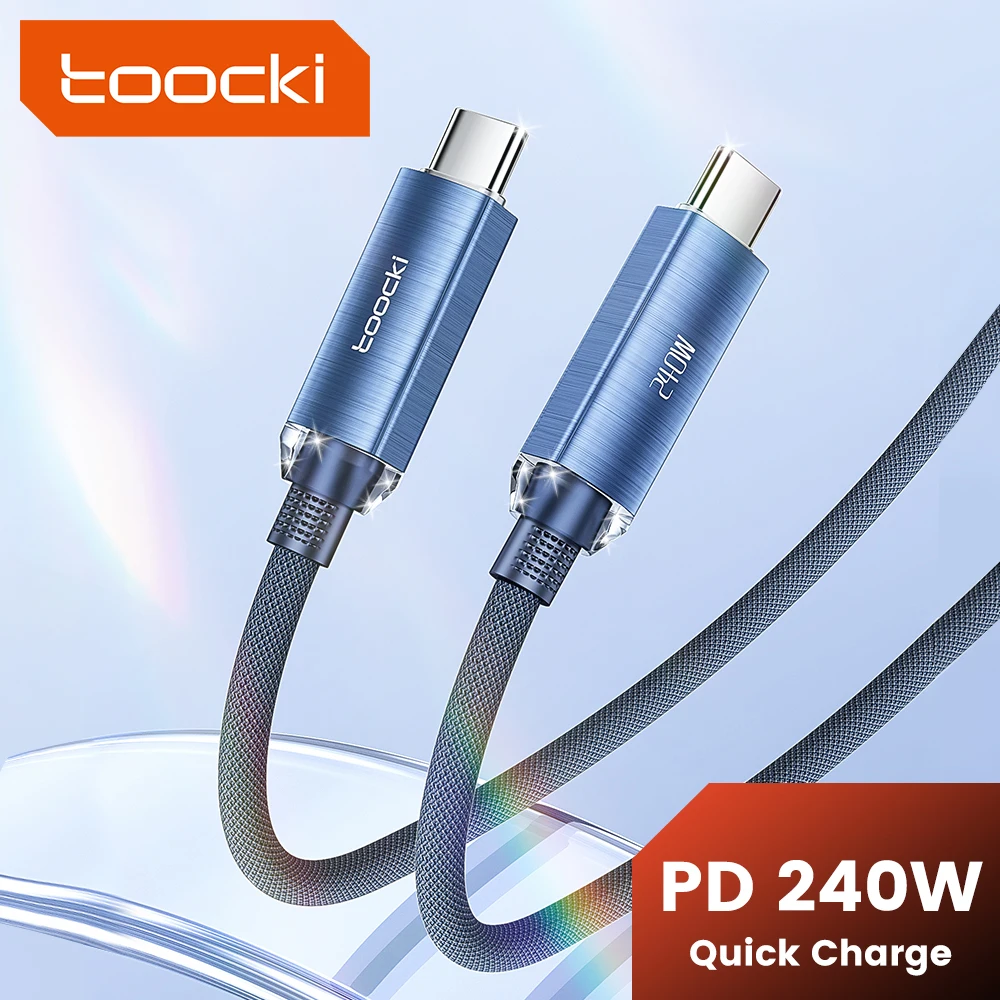 Toocki 240 W USB C auf USB Typ C Kabel PD3.1 5A Schnellladekabel für iPhone 15 Xiaomi Samsung S23 Huawei Oneplus MacBook Image