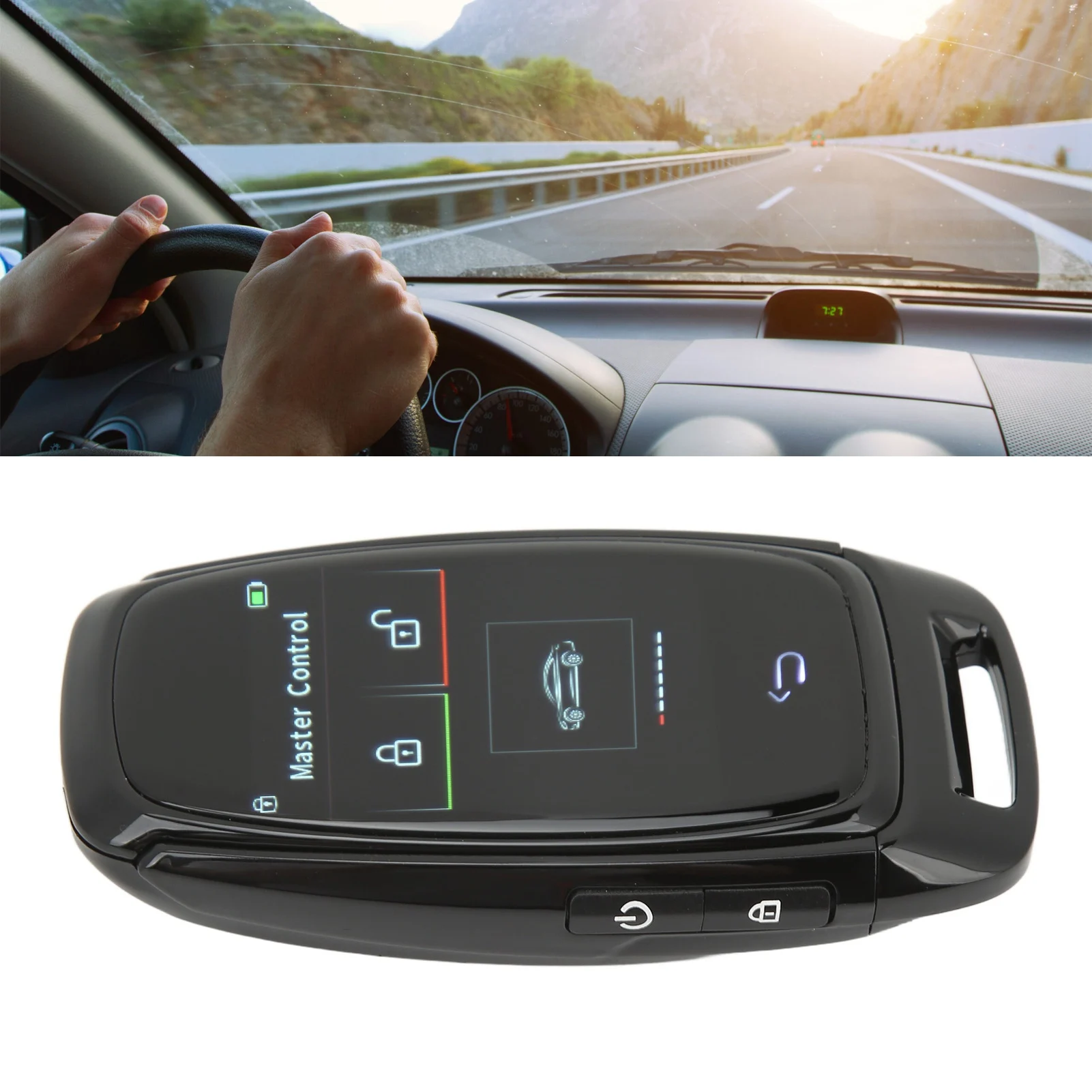 Auto Smart LCD Key Bluetooth 5.0 Verbindung Keyless Entry Smooth Touch für One Button Start Smart LCD Key Image
