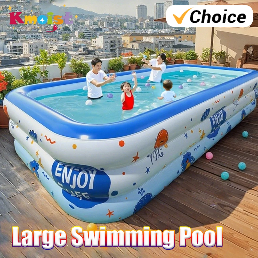 Schwimmen Pool Aufblasbare 1,5/1,8/2,1/2,6/3 Meter Indoor Outdoor Haushalt Tragbare Aufblasbare Schwimmen Pool kinder Wasser Spielzeug Image