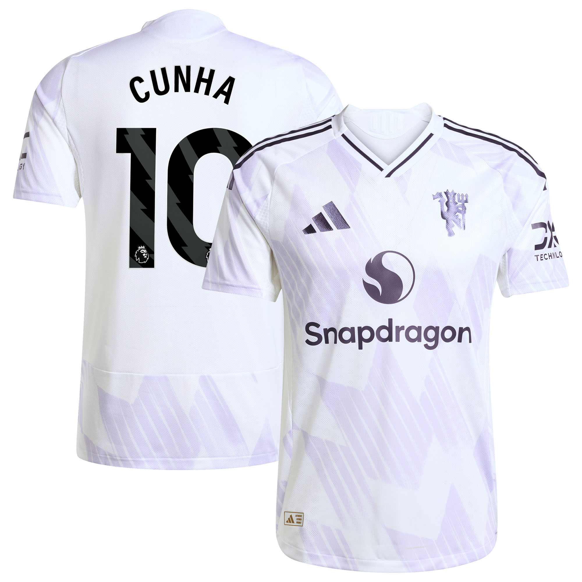 Manchester United adidas 2025-26 Authentic Auswärtstrikot mit Aufdruck Cunha 10 Image