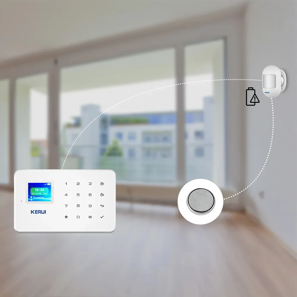 KERUI P831 Drahtloser Mini-PIR-Bewegungsmelder mit magnetischer Drehsockel für das W181 W204 Home Security Alarm System