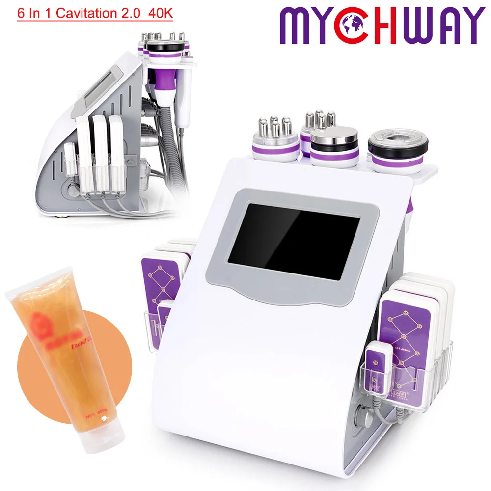 mychway 6 in 1 Kavitation 2.0 40K Vakuum-Körperformungsgerät RF Slim Beauty Machine Image